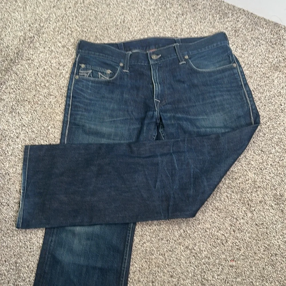 True religion blue jeans size 38
